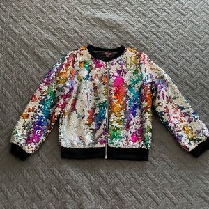 Jojo sequin flip jacket